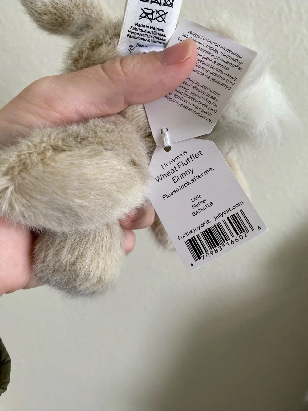 Jellycat Wheat Flufflet Bunny